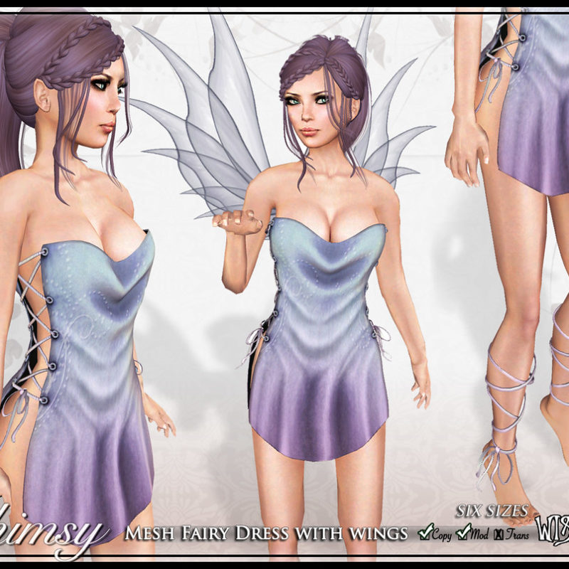 Whimsy: A Mesh Fairy Dress with Wings